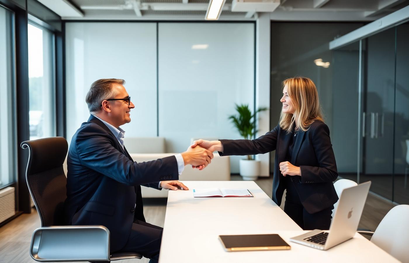 Blueprint Systems Group consultant meeting with a client